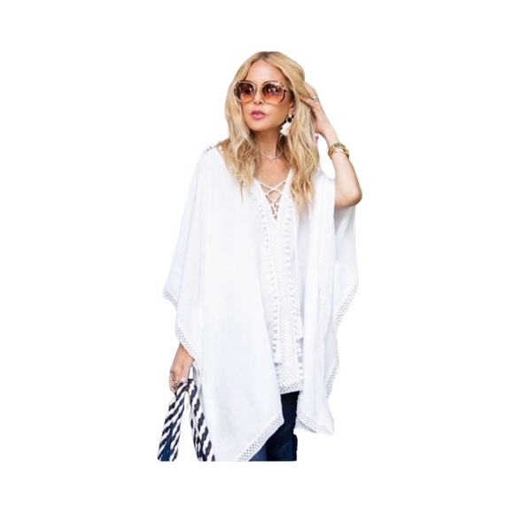 NWT BINDYA St. Barth Lace-Up Cover Up - Picture 2 of 7